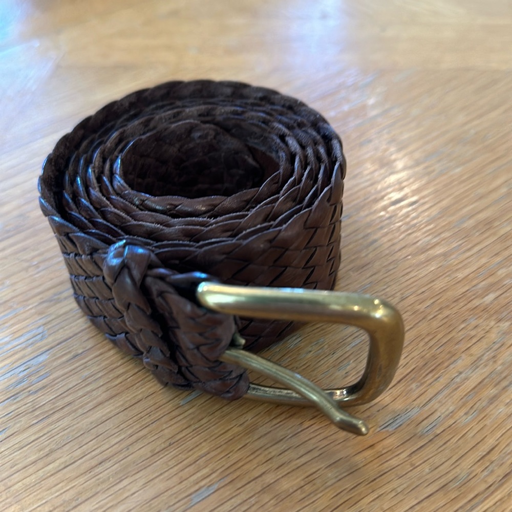 Leather Woven Belt